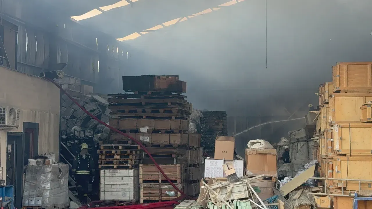 İmalathane yangında kül oldu!